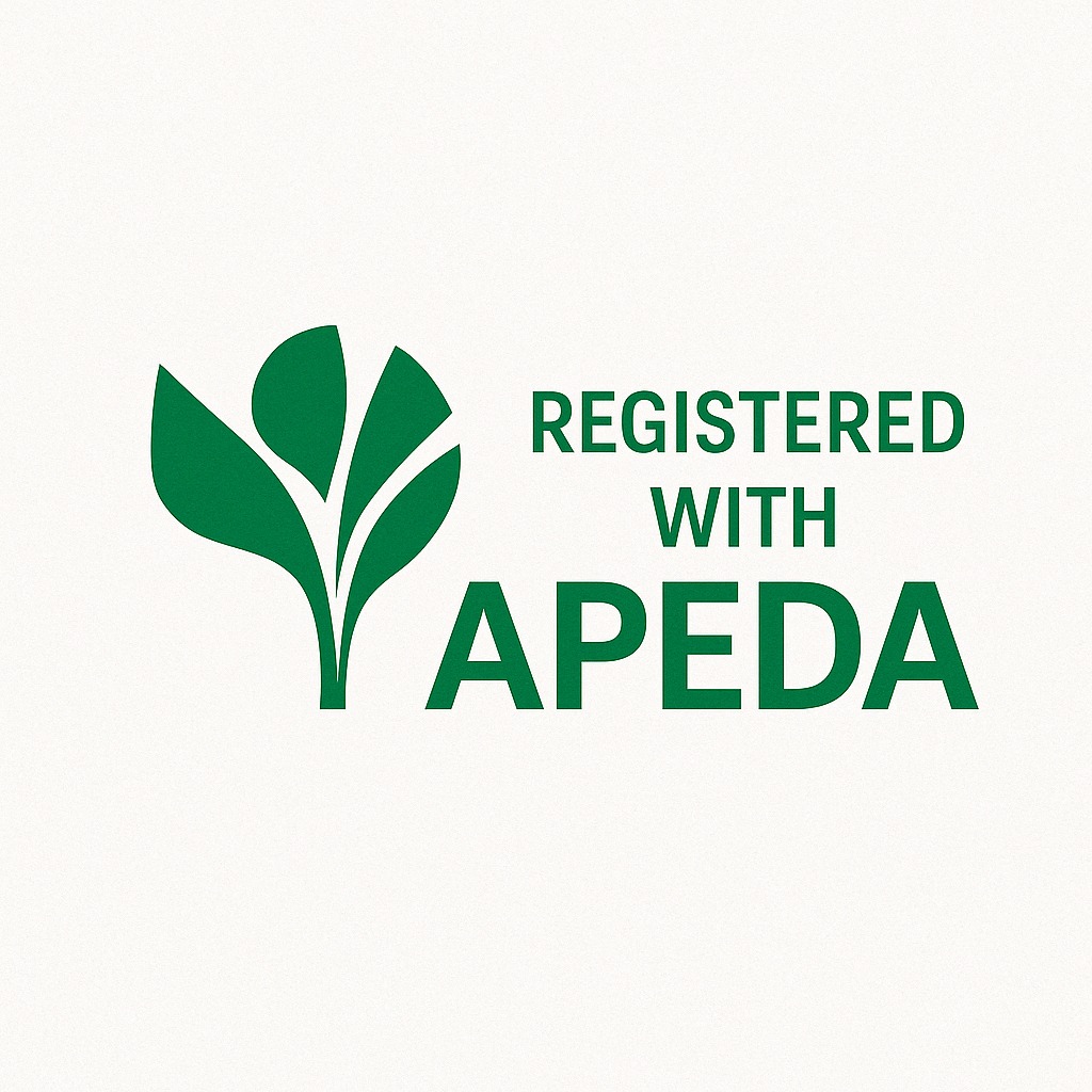 Registered with APEDA Logo
